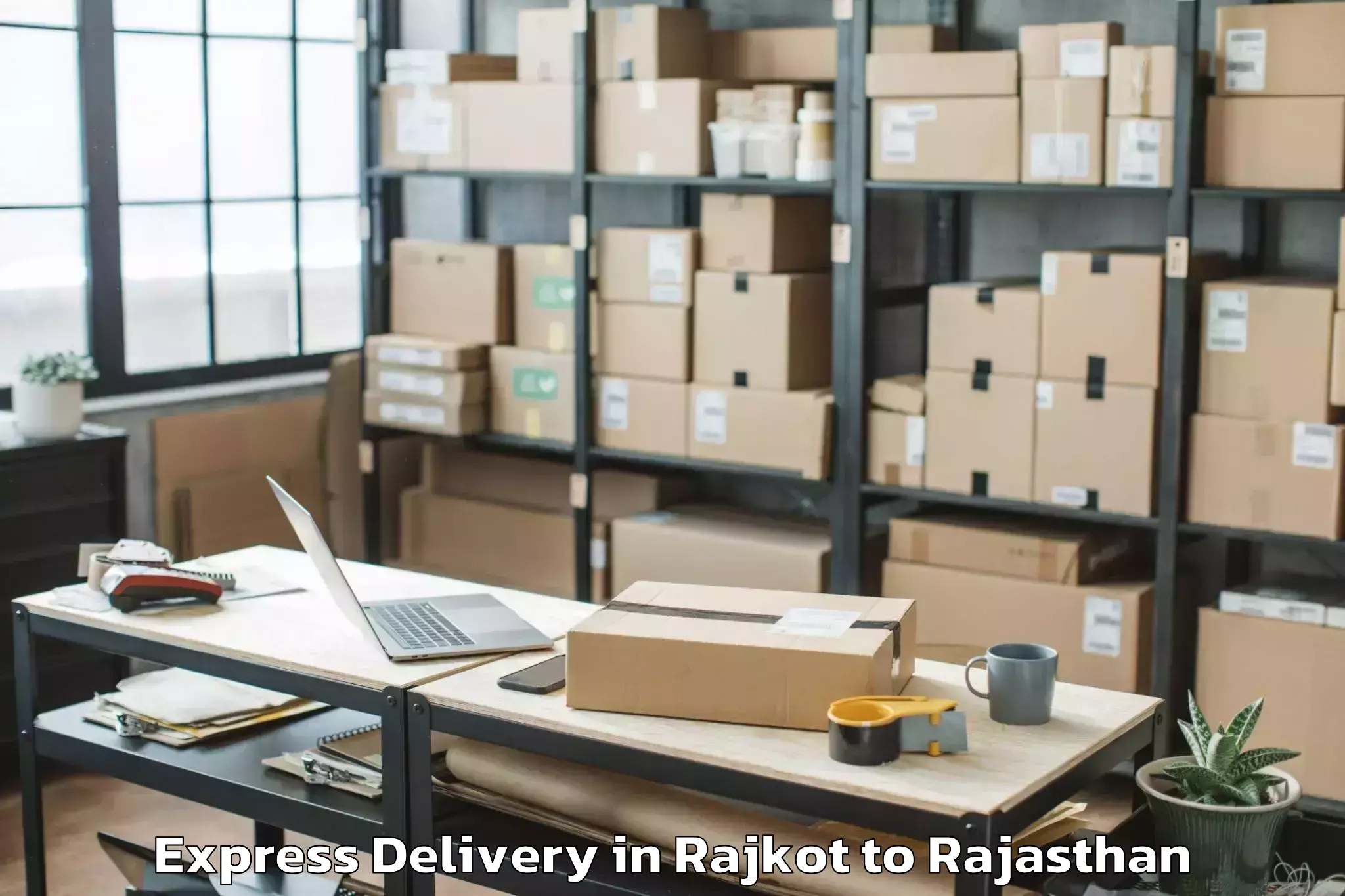 Hassle-Free Rajkot to Udaipur Express Delivery